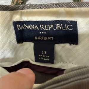 Banana Republic Lined Martin Fit Trousers